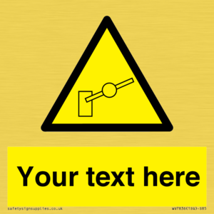 Custom warning barrier